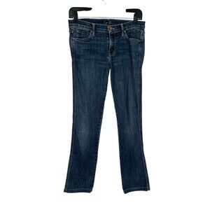 Mother Jeans Women's Size 28 Blue The Rascal Here Kitty Kitty